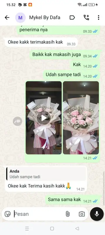 Testimonial Papan buket bunga LABUHANBATU UTARA